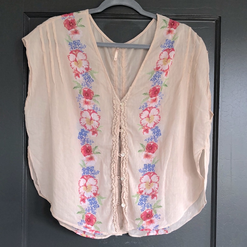 Free People Gardenia Top Sz S